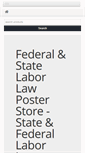 Mobile Screenshot of federalandstatelaborlawposterstore.com